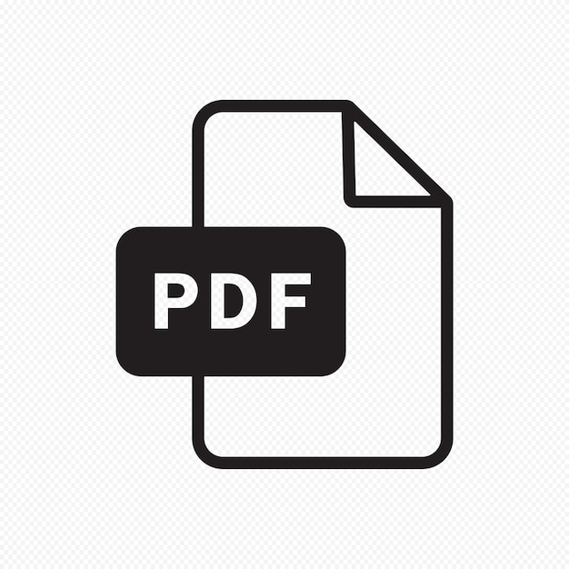 PDF file semply icon vector