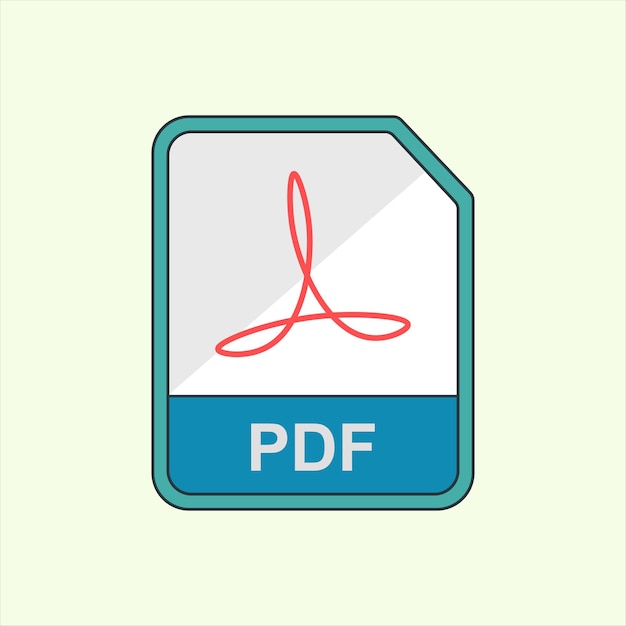 PDF icon icon related to design elements suitable for web site app user interfaceselement printable etc flat icon style simple vector design editable