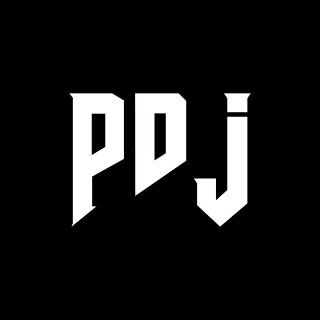 pdj letter logo design for technology company pdj logo design black and white color combination pdj logo pdj vector pdj design pdj icon pdj alphabet pdj typography logo design