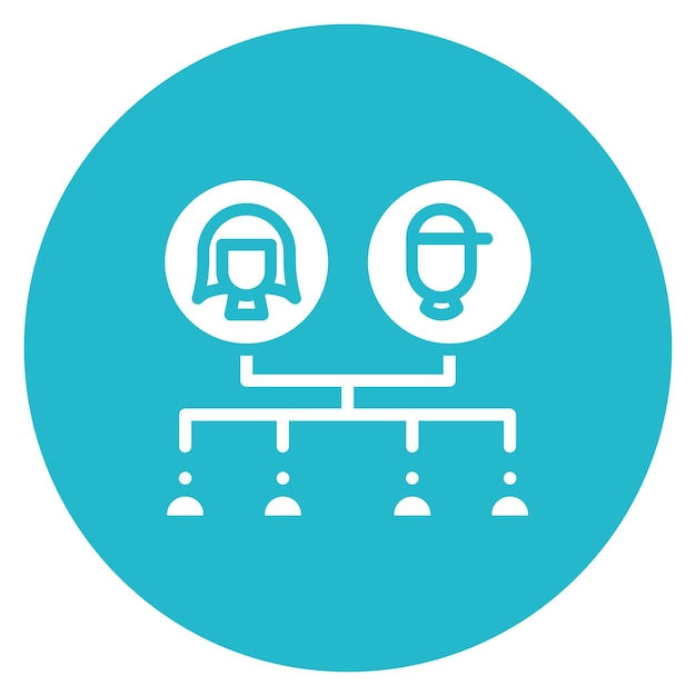 Pedigree icon vector image Can be used for Inheritance