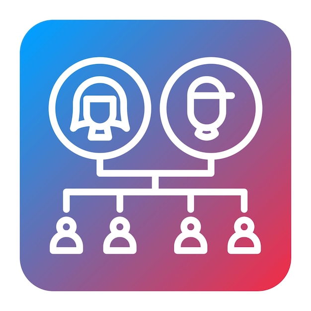 Pedigree icon vector image Can be used for Inheritance