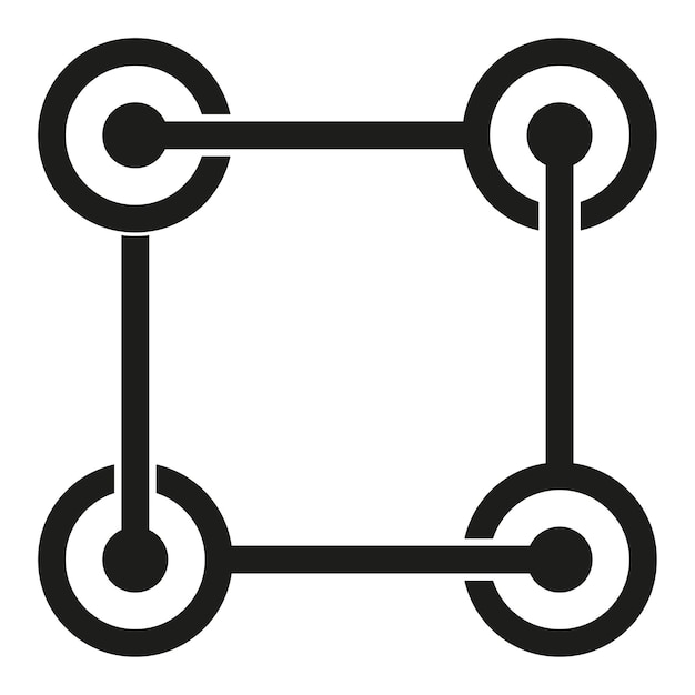 peer to peer icon p2p computing networking application symbol architecture icon vector