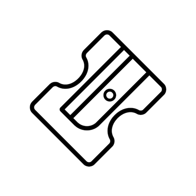 pencil sharpener icon design vector template
