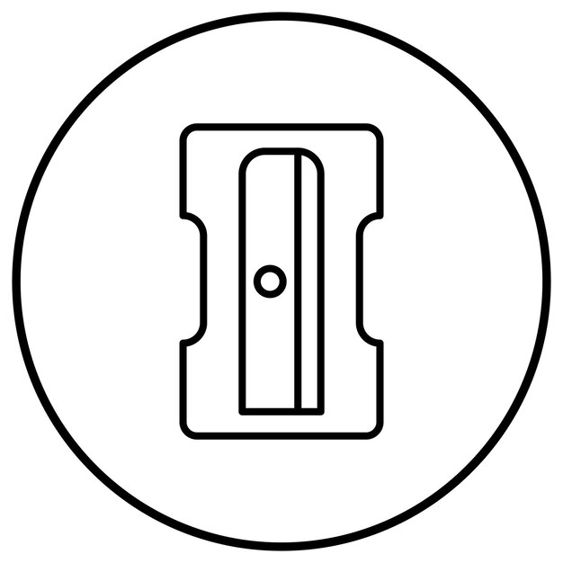 pencil sharpener icon vector image can be used for office stationery