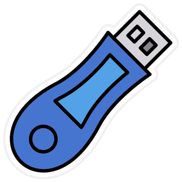 Pendrive icon vector image Can be used for Communication and Media