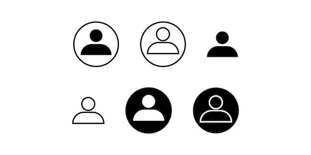 People icon set in business Person symbol Group illustration Company picture