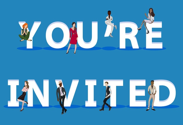 people on you're invited for web mobile app presentations