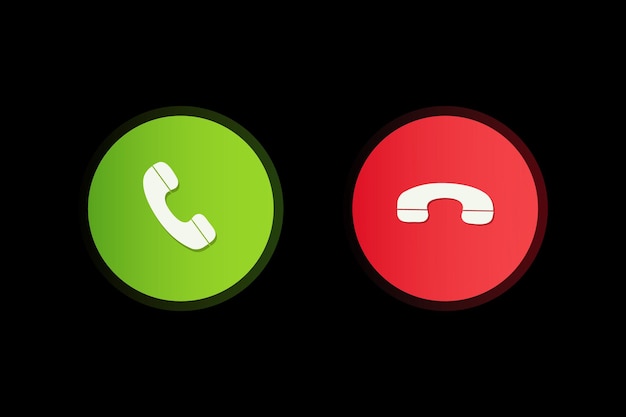 Phone call icon set collection vector