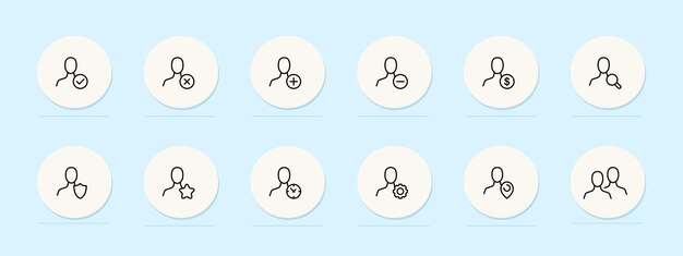 Phone contacts line icon Contact communication information phone email social media connections network Pastel color background Vector line icon for business and advertising