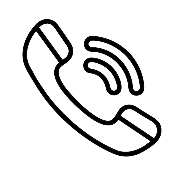 phone to call icon outline
