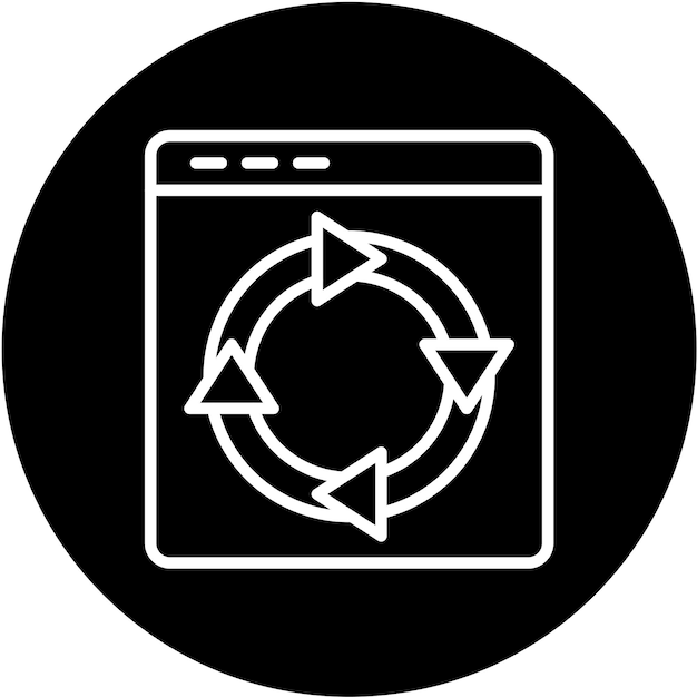 Phong cách Biểu Tượng Chiến Lược Kỹ Thuật Số Thiết Kế Vector