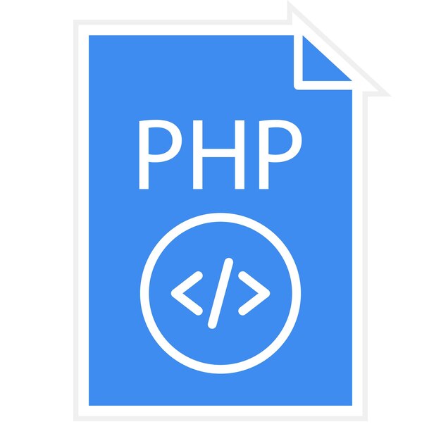 PHP File icon vector image Can be used for Coding and Development