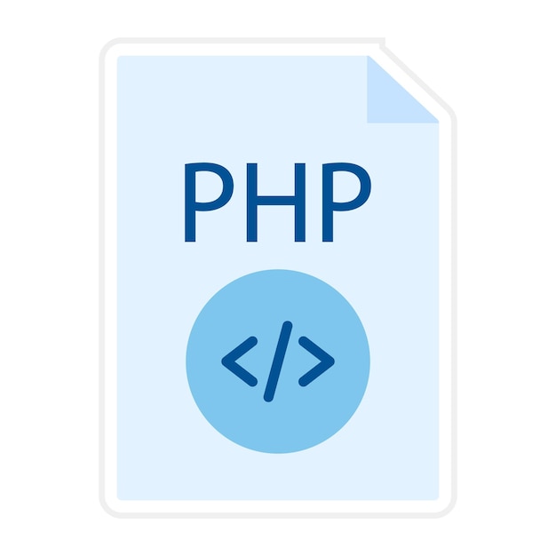 PHP File icon vector image Can be used for Coding and Development
