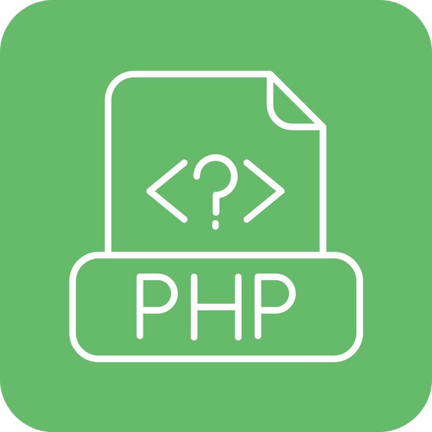 Php File icon vector image Can be used for Computer Programming