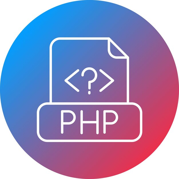 Php File icon vector image Can be used for Computer Programming