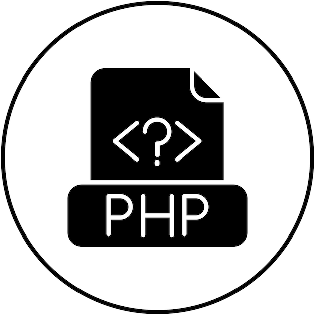 Php File icon vector image Can be used for Computer Programming