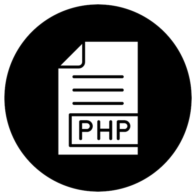 php vector icon design illustration