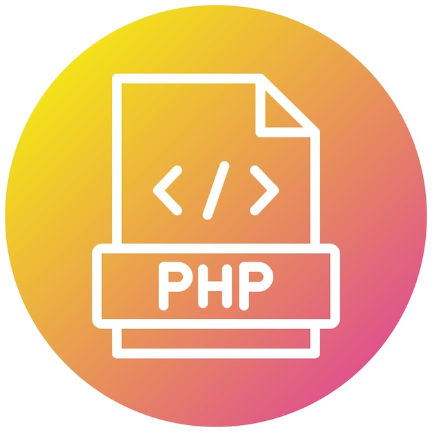 php vector icon design illustration