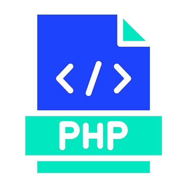 php vector icon design illustration