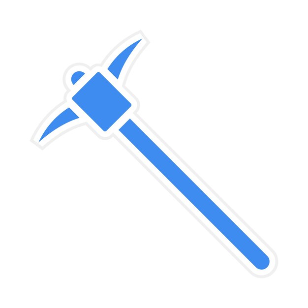 Pickaxe icon vector image Can be used for Mining And Crafting