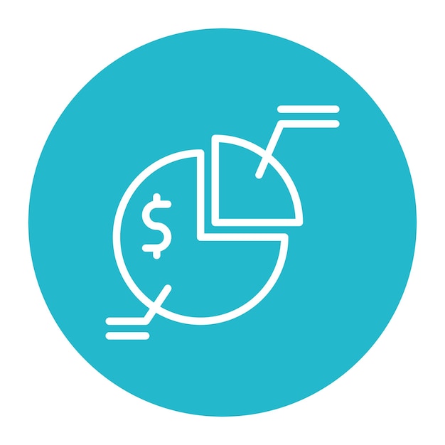 Pie Chart icon vector image Can be used for Business Performance