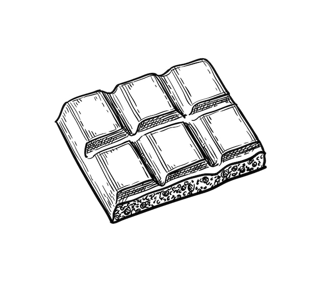 Piece of porous white chocolate
