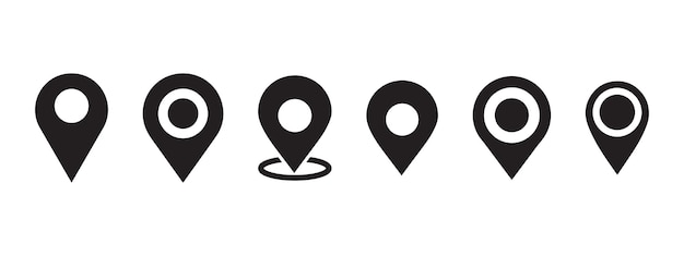 Pin location icon stock illustration