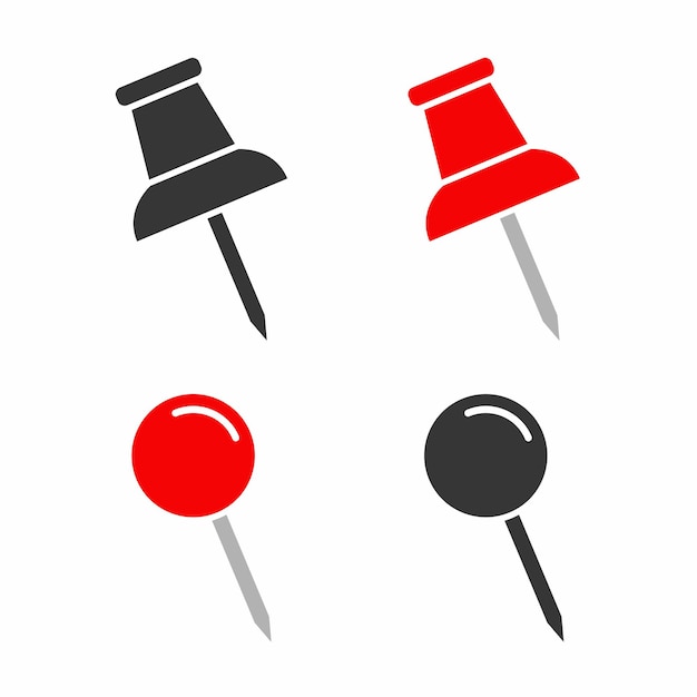 Pin location navigation pointer flat vector design