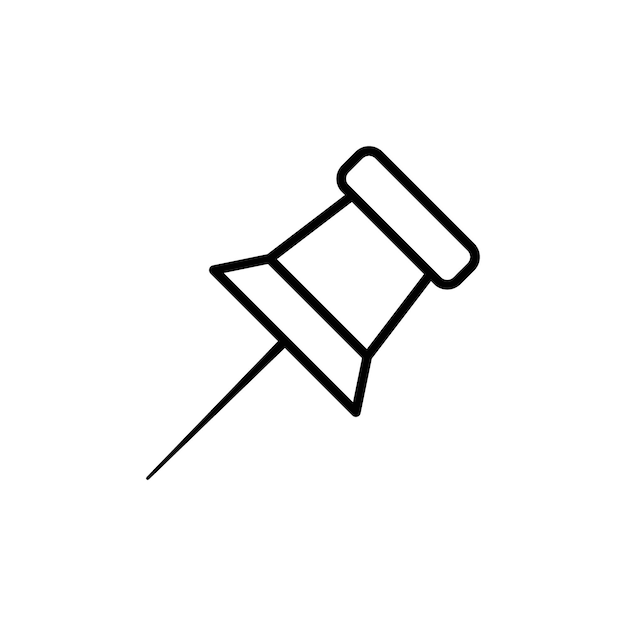 pin thumbtack icon perfect for marking and organizing