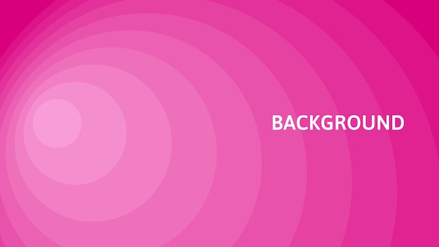 Pink abstract background with lines and gradient transition blended rounds overlay pattern