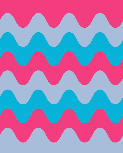 Pink and blue wavy background