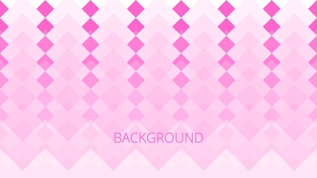 Pink and white abstract background with halftone rhombus triangular pattern zigzag lines