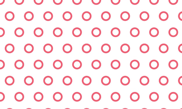 Pink Circles on White A Minimalist Design