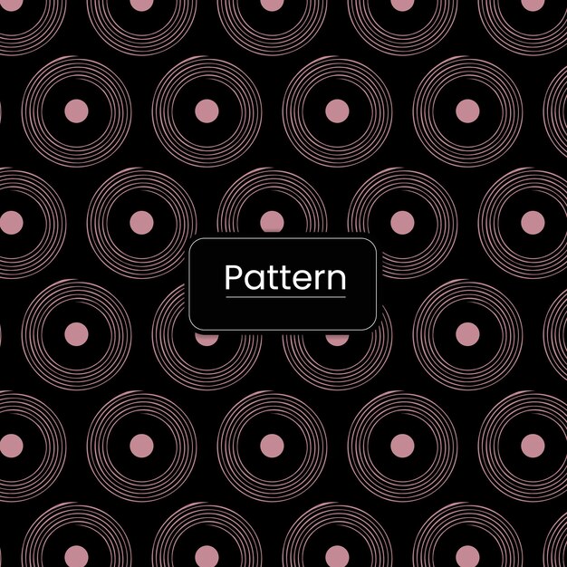 pink color vector circle seamless pattern design