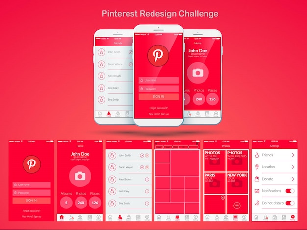 Pinterest landing page