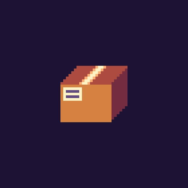 pixel art box icon