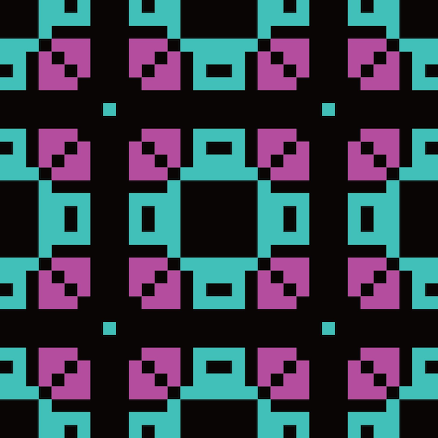 pixel art seamless pattern