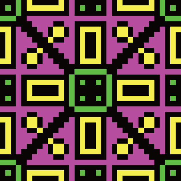pixel art seamless pattern