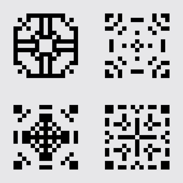 pixel art set tile abstract material pattern