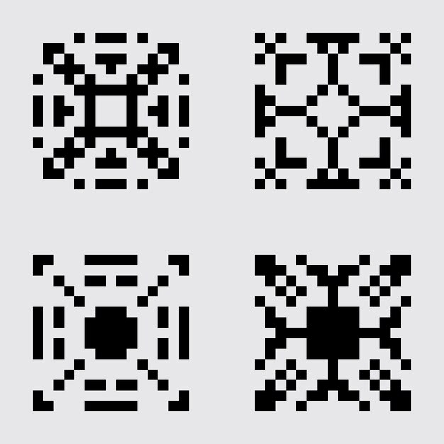 pixel art set tile abstract material pattern