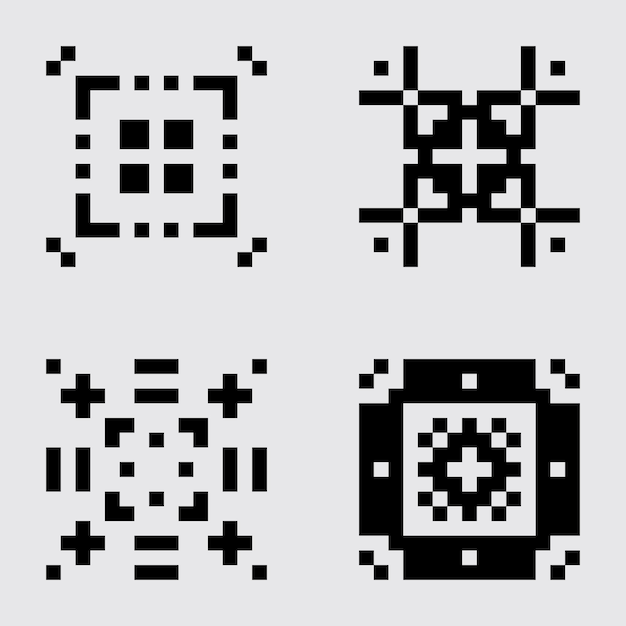 pixel art set tile abstract material pattern