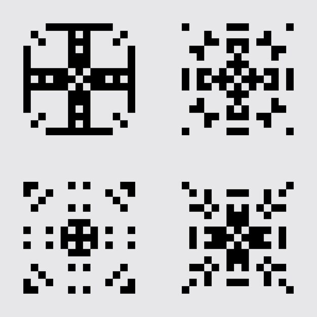 pixel art set tile abstract material pattern
