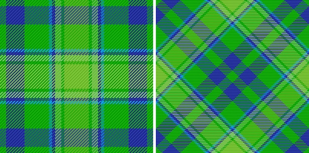 Plaid seamless textile Pattern vector fabric Check tartan texture background