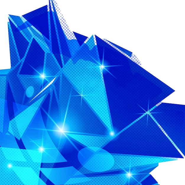 Plastic pixilated background with dimensional complicated object, synthetic dotted geometric backdrop.