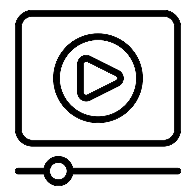 Play button icon vector illustration