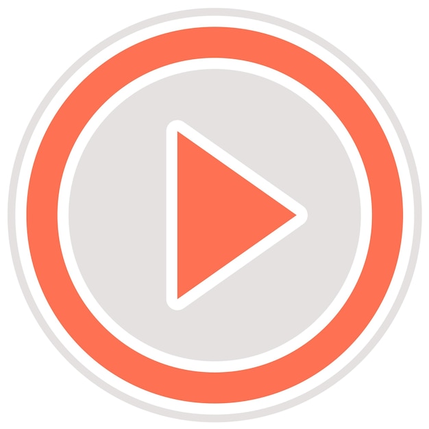 Play Button Vector Icon Design Illustration