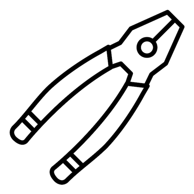 Plier vector icon Can be used for Mettalurgy iconset