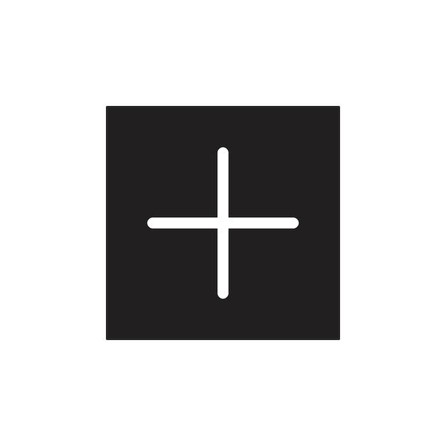 Plus Icon Line Art Logo set