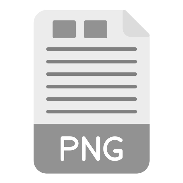 PNG icon vector image Can be used for File Formats