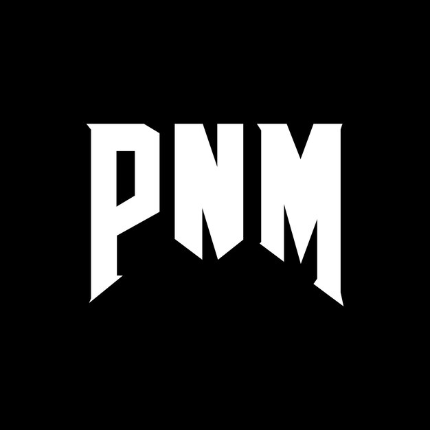PNM letter logo design for technology company PNM logo design black and white color combination PNM logo PNM vector PNM design PNM icon PNM alphabet PNM typography logo design